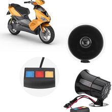 Anauto 12V 30W Car Motorcycle Alarm Warning Siren Horn 3 Sound Loud Speaker