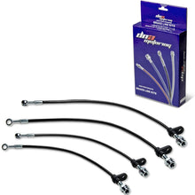 Replacement for Acura Integra Stainless Steel Hose Brake Line Set (Red) - Rear Drum DA1 DA3