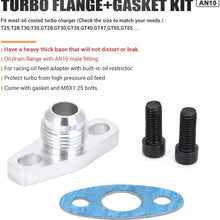 PTNHZ RACING Aluminum Female Oil Drain Turbo Flange T3 T4 T04 GT40 GT55 ODF-02 1/2 NPT