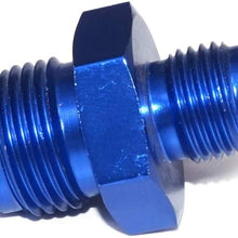 CITALL Blue aluminum alloy AN-8 (AN8) to AN-6 (AN6) straight male shock absorber adapter fuel hose connector fuel tank
