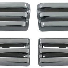 Bully GI-58 Triple Chrome Plated ABS Snap-in Imposter Grille Overlay, 4 Piece