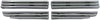 Bully GI-58 Triple Chrome Plated ABS Snap-in Imposter Grille Overlay, 4 Piece