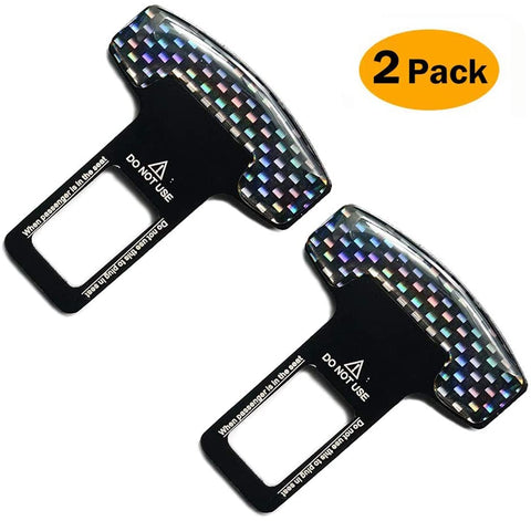 2 Pack Car Seat Belt Clip,Seat Belt Buckle Auto Metal Seat Belts Silencer Stopper