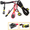 Xotic Tech 880 H8 H11 Relay Wiring Harness Conversion Kit with Switch Connector Socket for LED Fog Daytime Running Light DRL, Waterproof 12V 40AMP