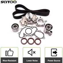 Scitoo TBK271 Timing Belt Kit Water Pump Set Fits 95-04 Toyota Tacoma Tundra 3.4L V6 DOHC
