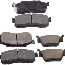 QKPARTS Semi-Metallic Front Rear Brake Pads For 2014-2017 Honda Pioneer 700 New
