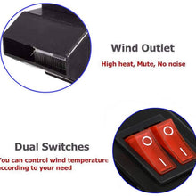 Wavel 12/24 V Heater Fan Replacement Interior Dual Switch Car Heating 200W Defroster Defogger Portable