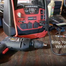 Smartech JSL-1250 1250 Amp Portable Jump Starter and 150 PSI Air Compressor | Car Battery Chargers Automotive, Tire Inflator Emergency Kit | Dual AC/DC Plugs for 12V & 120V | Digital Display