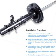 Shocks and Struts,ECCPP Front Pair Shock Absorbers Strut Kits Compatible with 2010 2011 2012 Chevrolet Camaro 334686 72336 334687 72337