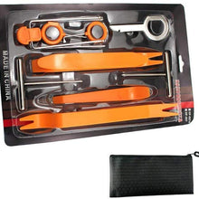 Auto Door Dash Panel Audio Trim Molding Install Removal Tool Kit with FREE Tool Bag 13 Pack, No-Scratch Car Body Radio Interior Upholstery Repair Pry Bar Set, VIWIEU Auto Stereo Modification Tools