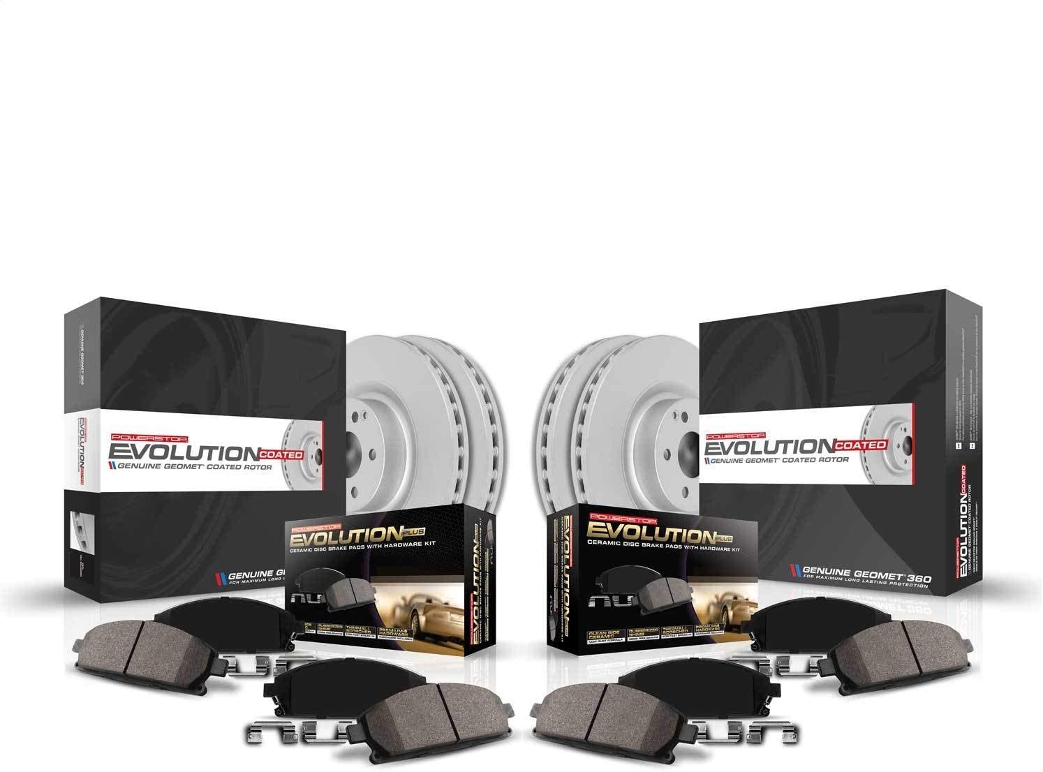 Power Stop CRK6762 front and rear Z17 Evolution Geomet Coated Brake Kit