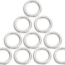 Transmission Drain Plug Gasket Engine Oil Crush Washer Seal Rings Replacement for 4Runner Sequoia Tacoma Tundra Lexus GS450H, IS F, IS250/350, LS430, LS460, Replaces# 35178-30010, M12, Pack of 10pcs