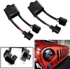 iJDMTOY (2) H4-To-H13 Compatible With Jeep Wrangler JK Anti-Flicker Decoders Fit Any 7-Inch Round LED Headlight Systems