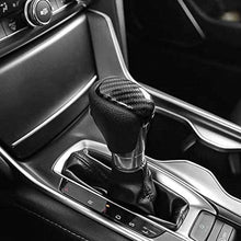 Duoles Carbon Fiber Print Interior Trim Air Vent Outlet Steering Wheel Gear Shift Knob for Honda Accord 10th 2018 2019 2020 (Carbon Fiber Gear Shift Knob Trim)