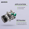 SCITOO A/C Compressor Compatible with 2012-2014 Hyundai Sonata 2012-2015 Kia Optima 2.0L 2.4L