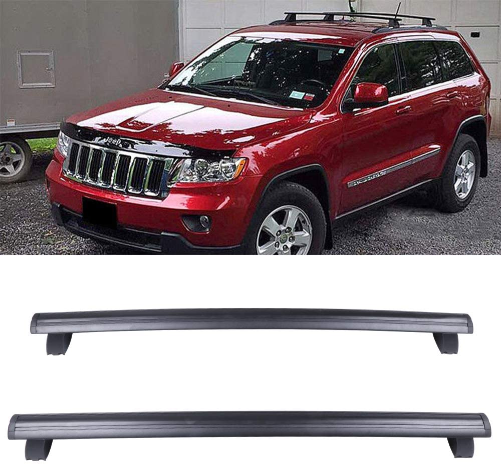 OCPTY Cross Bars Roof Rack Fit For Jeep Grand Cherokee 2011-2019 (Not for SRT/Altitude models) Luggage Racks Rooftop Cargo Carrier Bag Luggage Kayak Canoe Bike Snowboard Skiboard