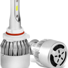 DNA Motoring HID-LED-LB-FAN-H10 Pair of LED Light Bulbs with Cooling Fan