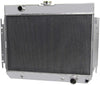 CoolingSky 62MM 4 Row All Aluminum Radiator +Fan Shroud Combo for 1963-1968 Chevy Bel Air, Impala Chevelle, Biscayne & Multiple GM Models
