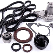 Timing Belt Kit including timing Belt water pump with gasket tensioner bearing etc,OCPTY Compatible for 2006 2007 2008 2009 2010 2011 Kia Rio/2006 2007 2008 2009 2010 2011 Kia Rio5