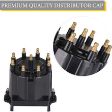 Distributor Cap and Ignition Rotor Kit Compatible with 5.0L, 5.7L, 350 V-8 MerCruiser Engines Made by General Motors with Delco HEI Ignition - Replaces 808483Q1, 18-5281 GM V8 Tune-up Kit