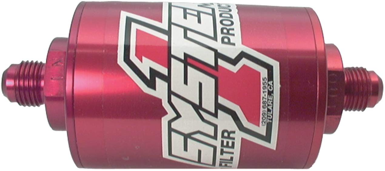 System One 200-201406 Pro Street Billet Aluminum Inline Fuel Filter