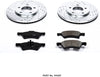 Power Stop K5247 Front Brake Kit with Drilled/Slotted Brake Rotors and Z23 Evolution Ceramic Brake Pads