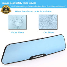 KITBEST Rear View Mirror, Anti Glare Rearview Mirror Interior Clip on Panoramic Car Convex Wide Angle Rear View Mirror to Reduce Blind Spot and Antiglare Effectively