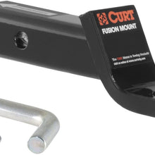 CURT 45134 Fusion Trailer Hitch Mount with 2-Inch Ball & Pin, Fits 2-In Receiver, 7,500 lbs, 2" Drop
