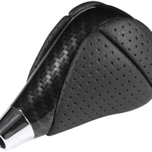 Gear Shift Knob Lever | Car Carbon Fiber Gear Shift Knob Genuine Leather Shifter Head Fit for Toyota Lexus ES300 GS300 IS250 LS400