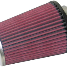 K&N Universal Clamp-On Air Filter: High Performance, Premium, Replacement Engine Filter: Flange Diameter: 2.5 In, Filter Height: 5.9375 In, Flange Length: 0.8125 In, Shape: Round Tapered, RC-9360