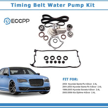 Timing Belt Water Pump Kit, ECCPP for 1999-2006 Hyundai Sonata Santa Fe Kia Optima 2.4L L4 DOHC 16 Valve Engine G4JS