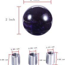 Bashineng Transmission Shifter Head Ball Shape Gear Stick Shift Knob Fit Most Manual Automatic Car (Blue)