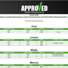 Approved Performance F17354P - [Rear] Set of Carbon Fiber Impregnated Brake Pads