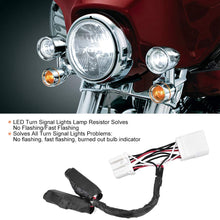 Terisass 1Pc LED Turn Signal Lights Lamp Resistor Solves No Flashing/Fast Flashing Burned Out Bulb Indicator ABS Material