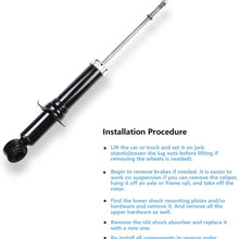 Shocks and Struts,ECCPP Rear Shock Absorbers Strut Assembly Compatible with 2003 2004 2005 2006 2007 2008 Pontiac Vibe/Toyota Corolla/Toyota Matrix 344612 71373