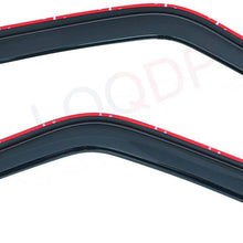 LQQDP Set of 2 In-Channel Front Doors Smoke Sun/Rain Guard Wind Deflector Tape-On Acrylic Window Visors For 93-11 Ford Ranger 94-10 Mazda B2300/B2500/B3000/B4000 Regular & Extended Cab
