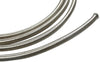 Lizudian 5 Feet Silver AN6 Nylon and Stainless Steel Braided Fuel Oil Gas Line Hose -6AN