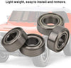 RC Car Bearing, Metal Sealed Bearing Ball Bearing Rolling Bearing Oil Bearing Kit for Tamiya CC01 1/10 RC Car(Silver Gray)