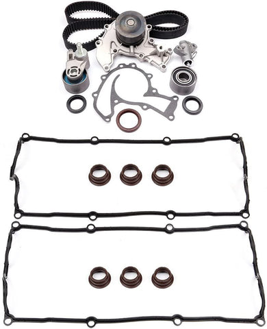 SCITOO Timing Belt Water Pump Kit and Valve Cover Gasket Fits 98-04 Honda Isuzu 3.2 3.5 6VD1 6VE1 Timing Belt Kit Water Pump