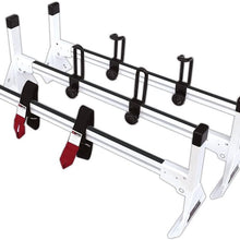 Vantech Aluminum H1 Rack 3 Bar System for a Chevy Express 1996-On White