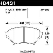 Hawk Performance HB431N.606 HP Plus Brake Pad