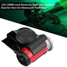 Electronic Motorcycle Horn 139DB Loudly Air Horn for ATVs Go-karts Off-road Vehicles Pocket Bicycles and 12V Power Vehicles