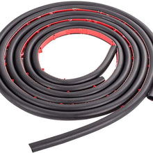 2 Rubber Gaskets Hard Saddlebag Lids Weather Strip Seal Fit Harley Davidson Touring Electra Glide+Road Glide+Street Glide+Road King Replace 90675-93A