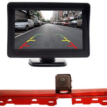 Car Third Roof Top Mount Brake Lamp Rear View Backup Camera for Citroen Dispatch/Proace/Peugeot Expert Traveller Van 3 Transporter (Reversing Camera+4.3 '' Rearview Mirror)