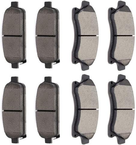 Ceramic brakes Pads,OCPTY Quick Stop Front Rear Brake Pad fit for 2012 2013 2014 2015 2016 2017 2018 Chevrolet Sonic,2011 2012 2013 2014 2015 2016 Chevrolet Cruze