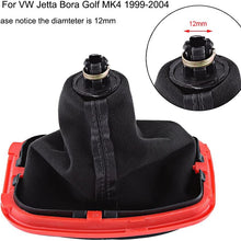 Delaman 5 Speed Car Gear Shift Knob Gearstick Gaiter Boot Leather Replacement Kit for Jetta Bora Golf MK4 1999-2004