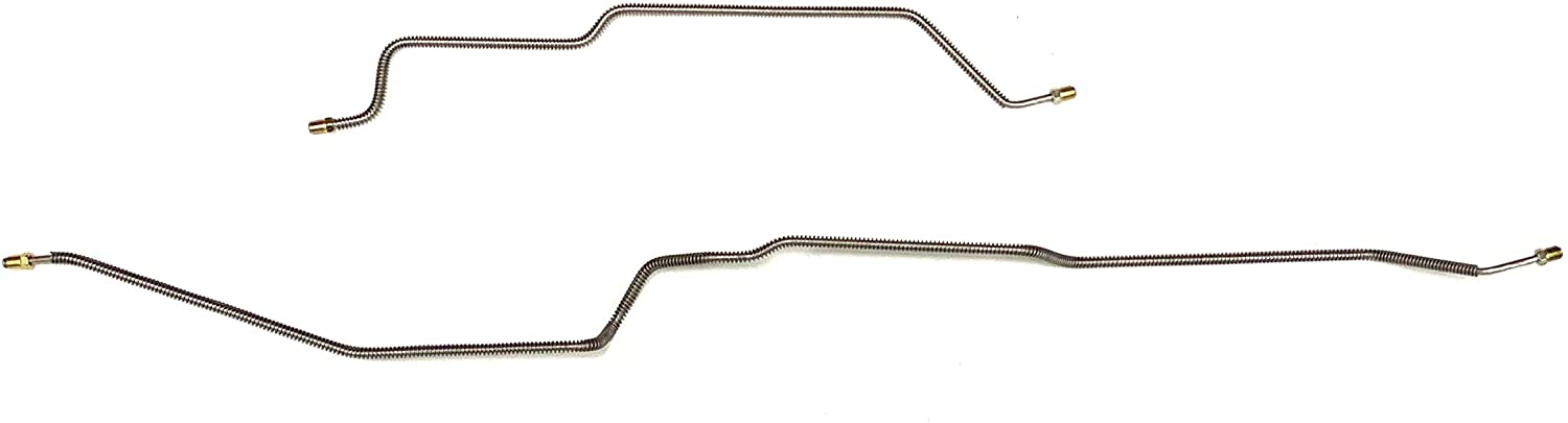 Stainless Rear Axle Brake Line Pair - 2 Lines on Rear Axle Compatible With 1997-2002 Wrangler