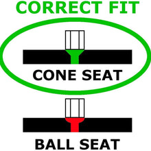 McGard 64031 Black (M12 x 1.5 Thread Size) Cone Seat Style Lug Nut, (Set of 4), 4 Lug Nuts