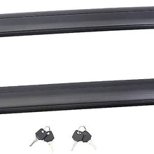 JUEDIMA Black Roof Rack Crossbars Replacement for 2011 2012 2013 2014 2015 2016 2017 2018 2019 2020 Grand Cherokee,Rooftop Luggage Crossbars