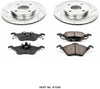 Power Stop K1358 Front Brake Kit with Drilled/Slotted Brake Rotors and Z23 Evolution Ceramic Brake Pads